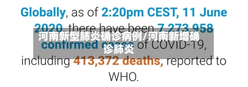 河南新型肺炎确诊病例/河南新增确诊肺炎