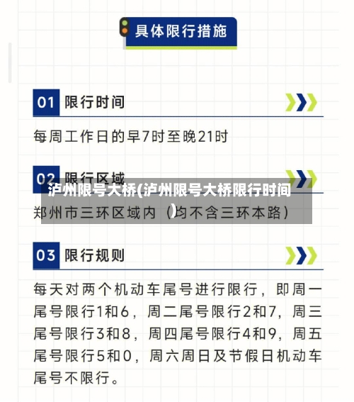 泸州限号大桥(泸州限号大桥限行时间)-第3张图片