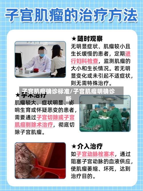 子宫肌瘤确诊标准/子宫肌瘤明确诊断