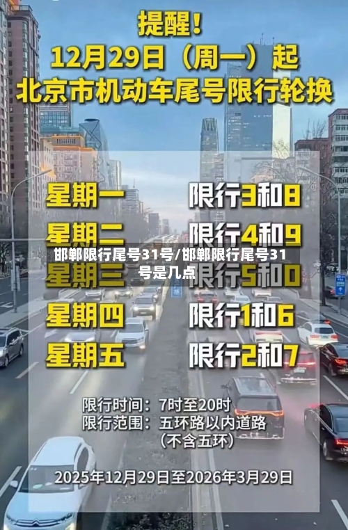 邯郸限行尾号31号/邯郸限行尾号31号是几点-第1张图片