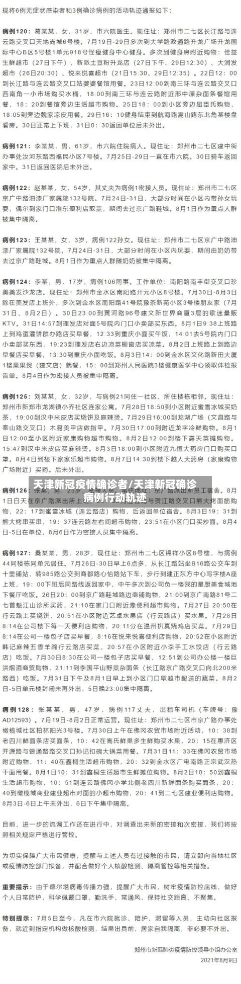 天津新冠疫情确诊者/天津新冠确诊病例行动轨迹-第2张图片