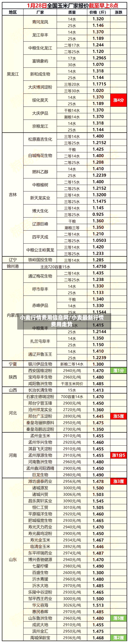 小麦行情费用信息网/小麦最新行情费用走势