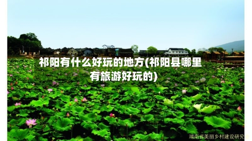 祁阳有什么好玩的地方(祁阳县哪里有旅游好玩的)-第1张图片