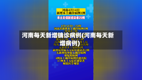 河南每天新增确诊病例(河南每天新增病例)-第2张图片
