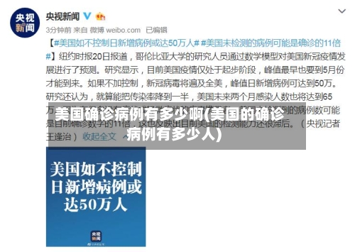 美国确诊病例有多少啊(美国的确诊病例有多少人)