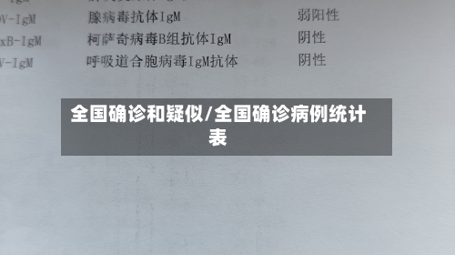 全国确诊和疑似/全国确诊病例统计表