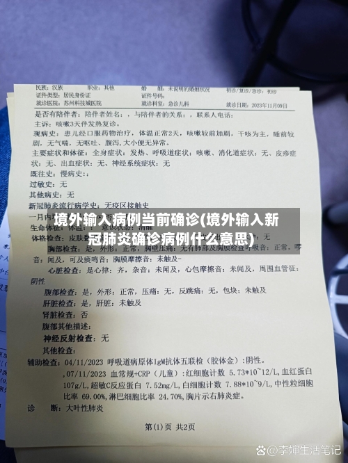 境外输入病例当前确诊(境外输入新冠肺炎确诊病例什么意思)-第2张图片