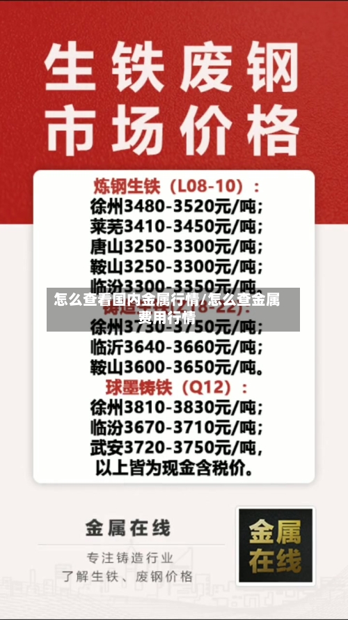 怎么查看国内金属行情/怎么查金属费用行情-第3张图片