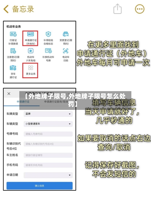 【外地牌子限号,外地牌子限号怎么处罚】-第1张图片