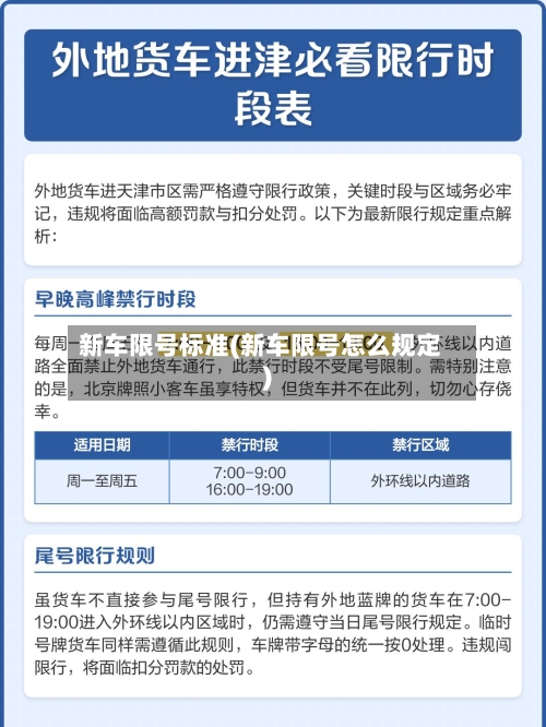 新车限号标准(新车限号怎么规定)-第2张图片