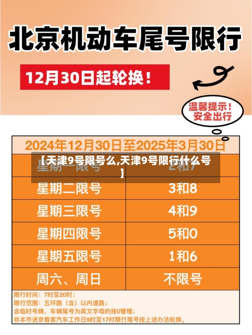 【天津9号限号么,天津9号限行什么号】