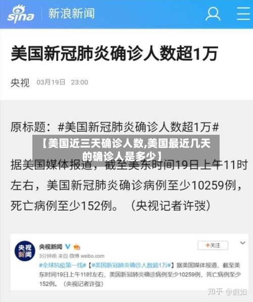 【美国近三天确诊人数,美国最近几天的确诊人是多少】