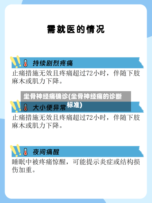 坐骨神经痛确诊(坐骨神经痛的诊断标准)