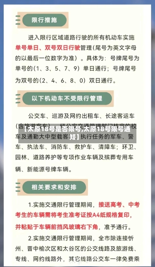 【太原18号是否限号,太原18号限号通知】-第2张图片