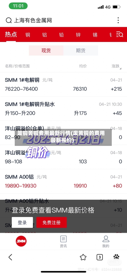 废铜黄铜费用最新行情(废黄铜的费用最新报价)-第2张图片