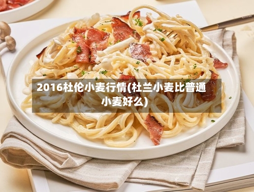 2016杜伦小麦行情(杜兰小麦比普通小麦好么)-第2张图片