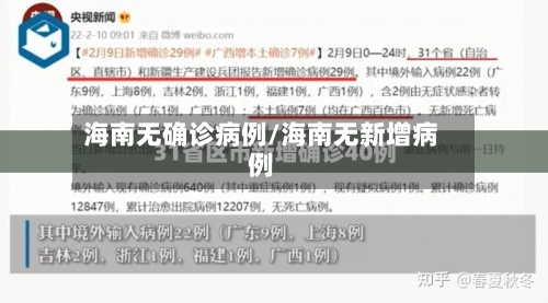 海南无确诊病例/海南无新增病例-第2张图片