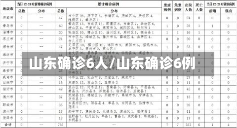 山东确诊6人/山东确诊6例-第3张图片