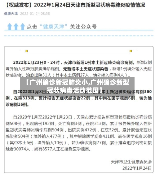 【广州确诊新冠肺炎小,广州确诊新型冠状病毒活动范围】-第2张图片