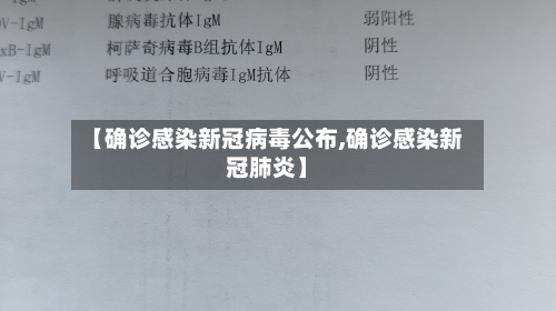 【确诊感染新冠病毒公布,确诊感染新冠肺炎】