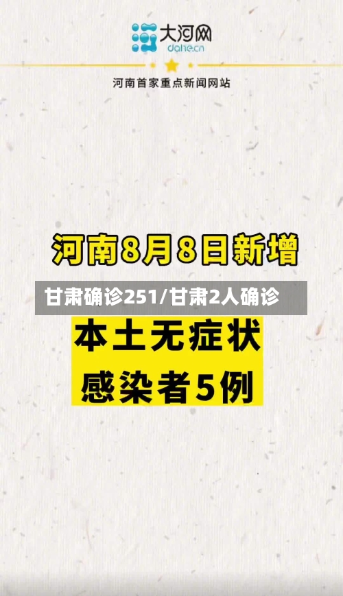 甘肃确诊251/甘肃2人确诊-第3张图片