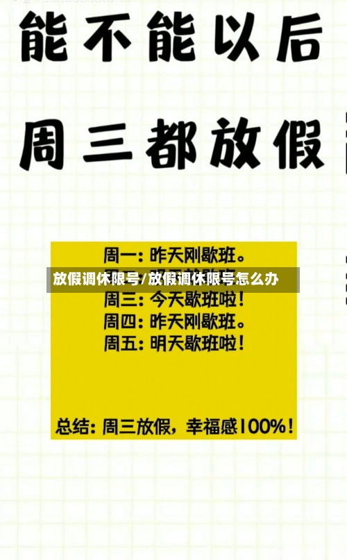 放假调休限号/放假调休限号怎么办