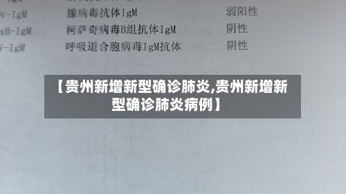 【贵州新增新型确诊肺炎,贵州新增新型确诊肺炎病例】-第2张图片