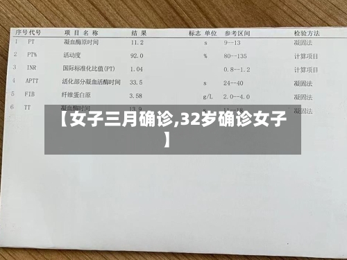 【女子三月确诊,32岁确诊女子】-第3张图片