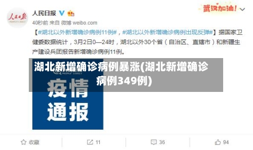 湖北新增确诊病例暴涨(湖北新增确诊病例349例)