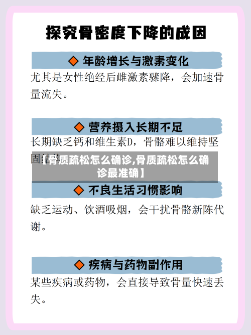【骨质疏松怎么确诊,骨质疏松怎么确诊最准确】-第2张图片