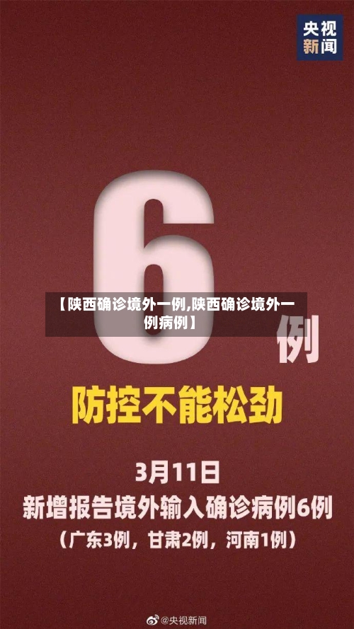 【陕西确诊境外一例,陕西确诊境外一例病例】