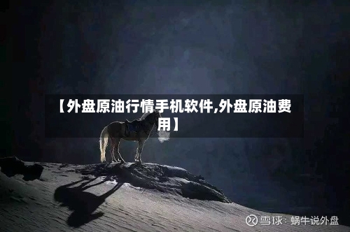 【外盘原油行情手机软件,外盘原油费用】-第2张图片