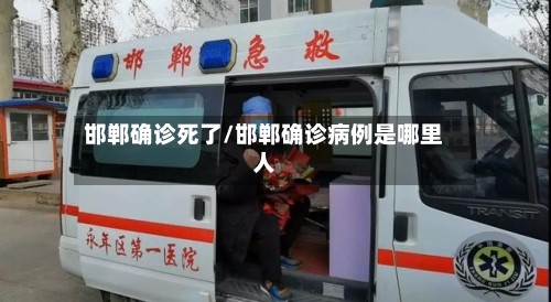 邯郸确诊死了/邯郸确诊病例是哪里人-第2张图片