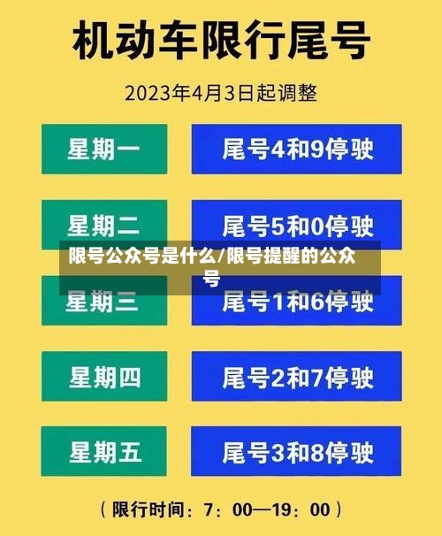 限号公众号是什么/限号提醒的公众号-第3张图片