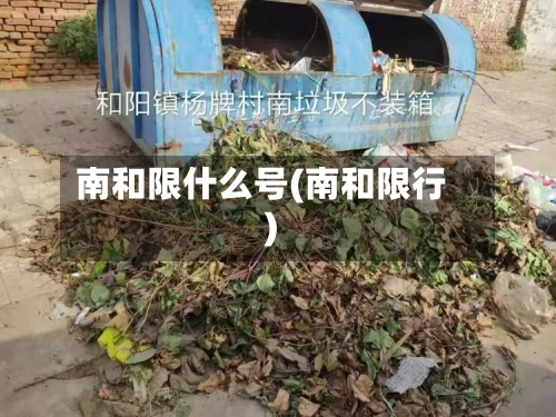 南和限什么号(南和限行)-第2张图片