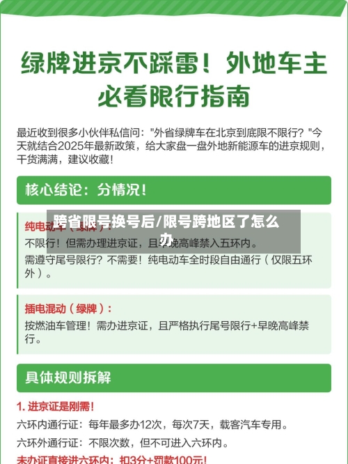 跨省限号换号后/限号跨地区了怎么办-第2张图片
