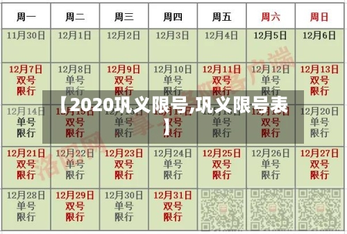 【2020巩义限号,巩义限号表】-第2张图片
