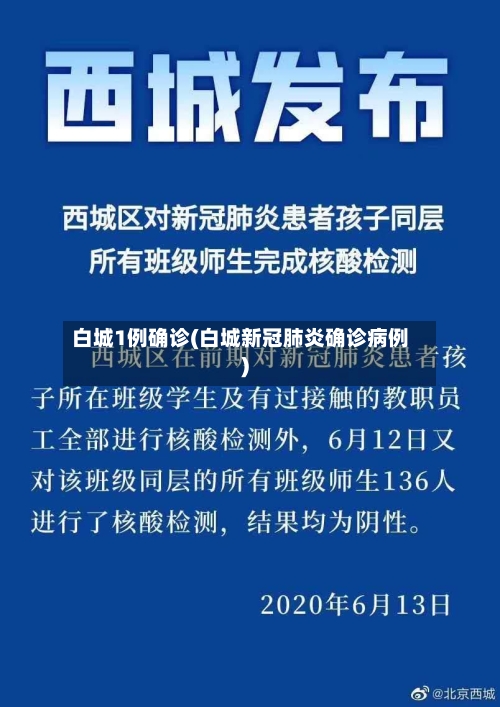 白城1例确诊(白城新冠肺炎确诊病例)-第3张图片