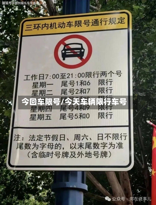 今回车限号/今天车辆限行车号