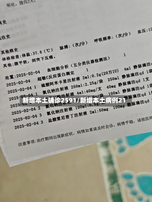 新增本土确诊2591/新增本土病例21