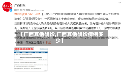 【广西其他确诊,广西其他确诊病例多少】
