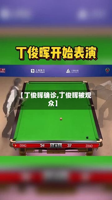 【丁俊晖确诊,丁俊晖被观众】-第2张图片