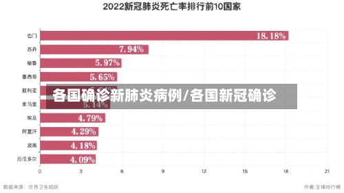 各国确诊新肺炎病例/各国新冠确诊