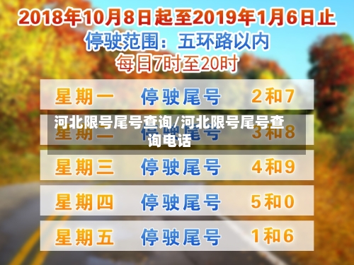 河北限号尾号查询/河北限号尾号查询电话-第3张图片