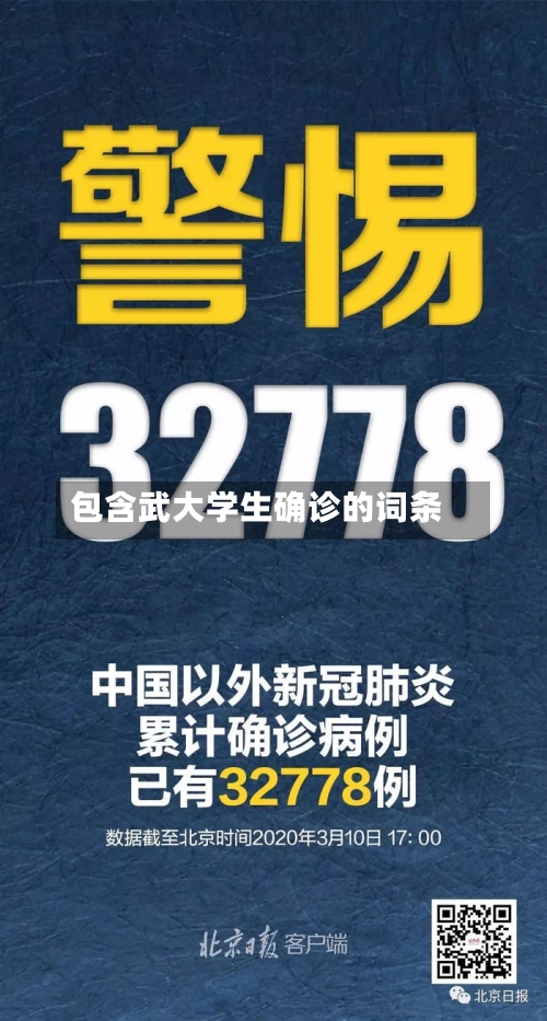 包含武大学生确诊的词条