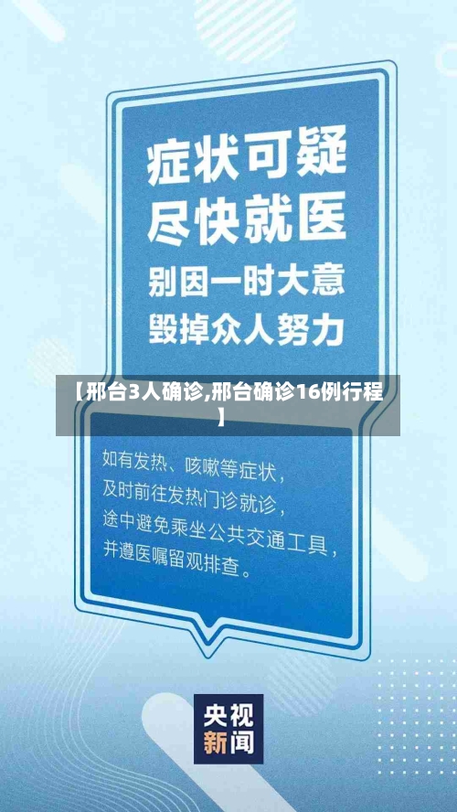 【邢台3人确诊,邢台确诊16例行程】