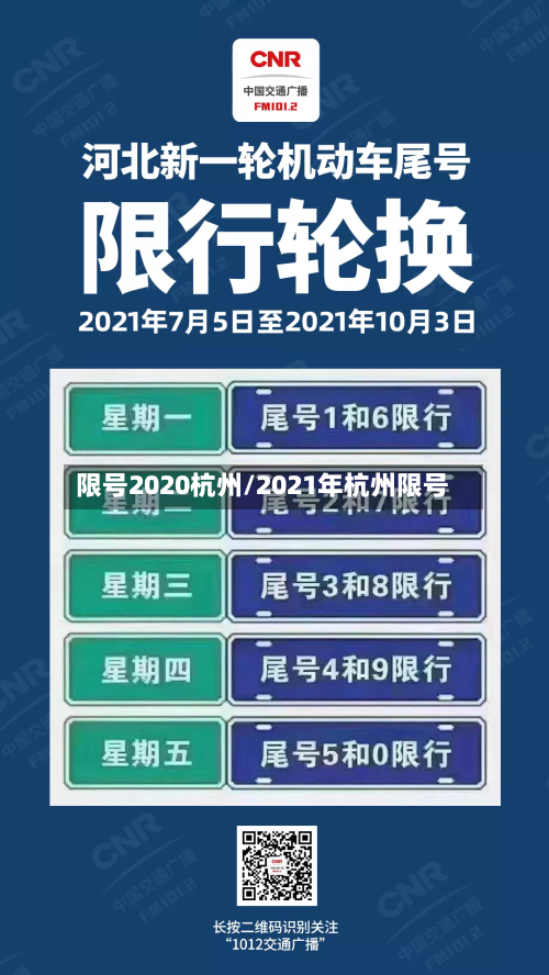 限号2020杭州/2021年杭州限号-第2张图片