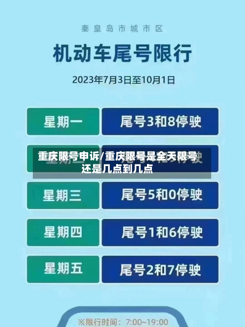 重庆限号申诉/重庆限号是全天限号还是几点到几点
