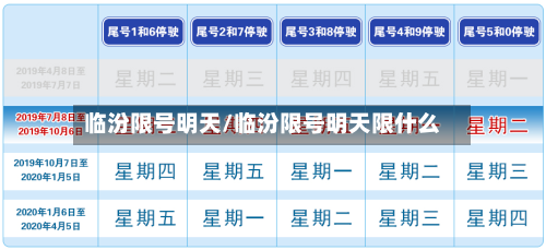 临汾限号明天/临汾限号明天限什么