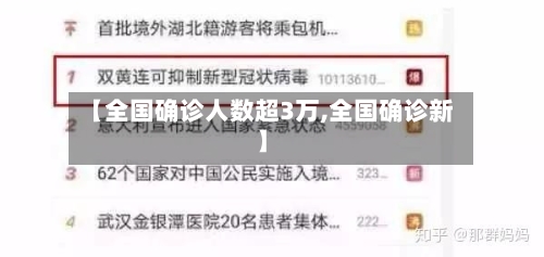 【全国确诊人数超3万,全国确诊新】-第2张图片